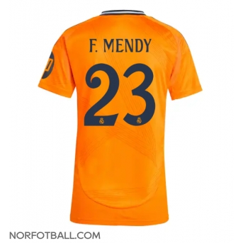 Billige Fotballdrakt Real Madrid Ferland Mendy #23 Replika Bortedrakt Dame 2024-25 Kortermet